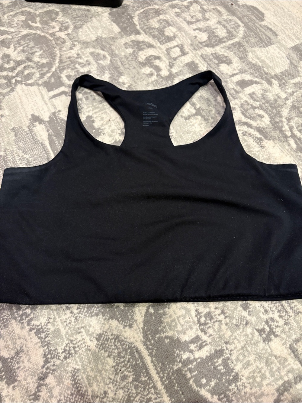 Girlfriend Collective Black Racerback Sports Bra